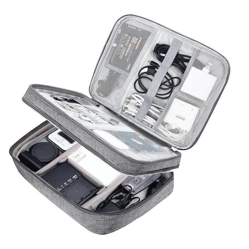 Electronic Accessories Storage Bag, Portable Travel Multi-functional Storage Bag for Cable, Charger, Phone, Business Travel Small Tool Container