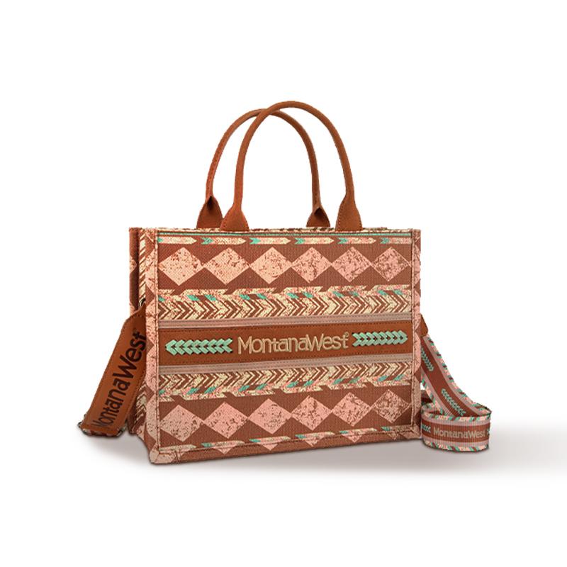 Montana West Southwestern Tote Bag - Rustic Tribal Design