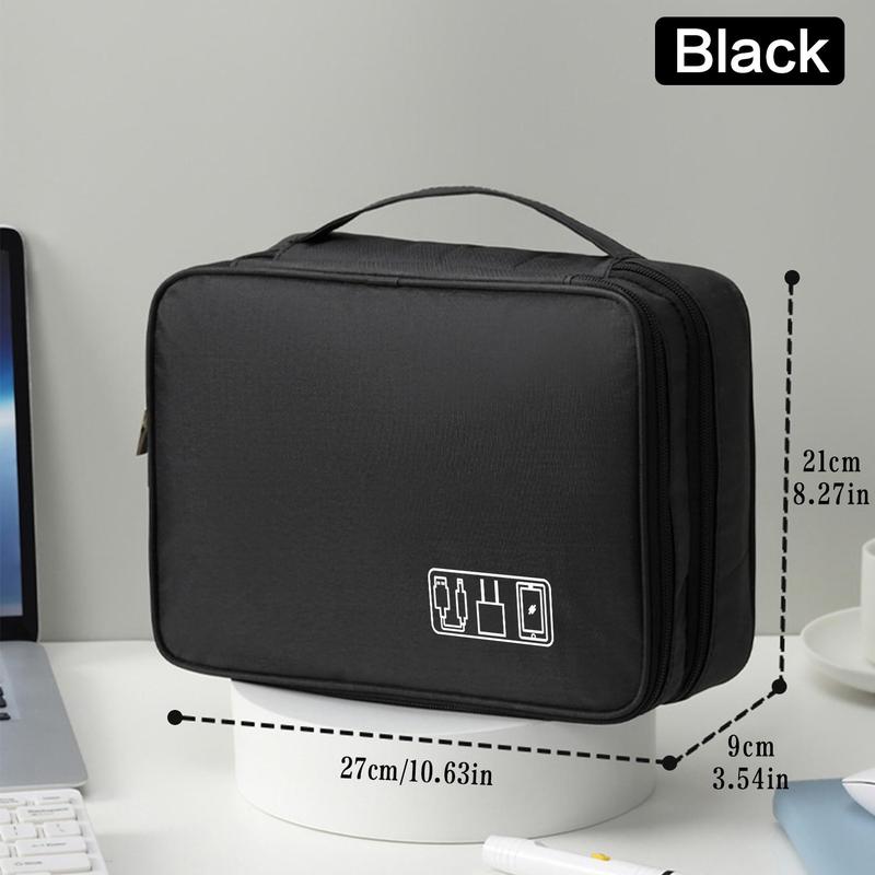 Electronic Accessories Storage Bag, Portable Travel Multi-functional Storage Bag for Cable, Charger, Phone, Business Travel Small Tool Container