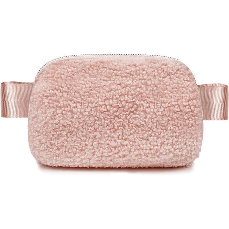 Sherpa Small Size Fanny Pack Crossbody Bags for Women and Teens - Trendy Fashionable Cute Waist Pouch Side Bag Sling Bum Bag Cross Body Purses