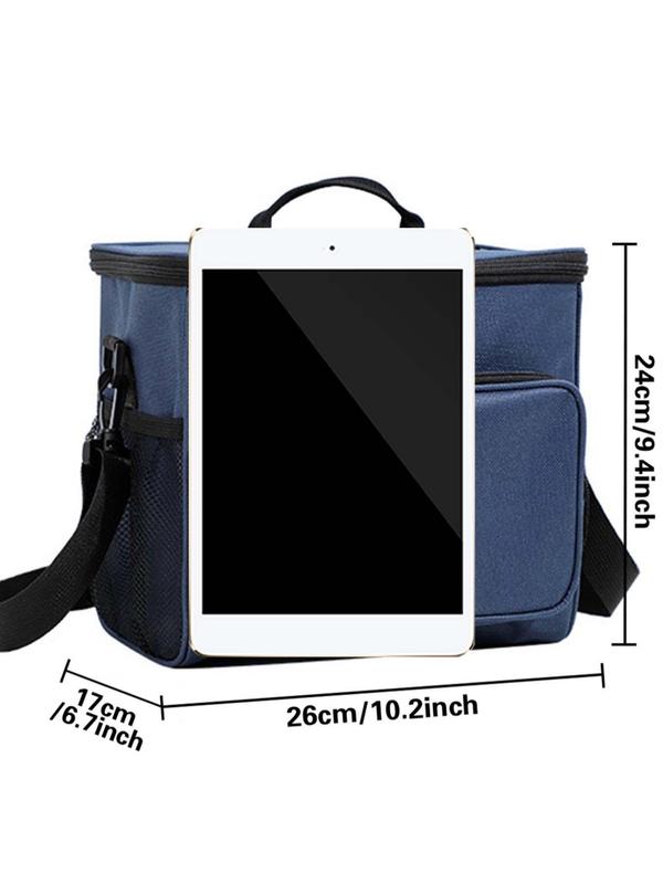 Portable Lunch Bag, Waterproof Office Cooler Lunch Box, Durable Insulated Lunch Bag with Adjustable Shoulder Strap, Insulated Case