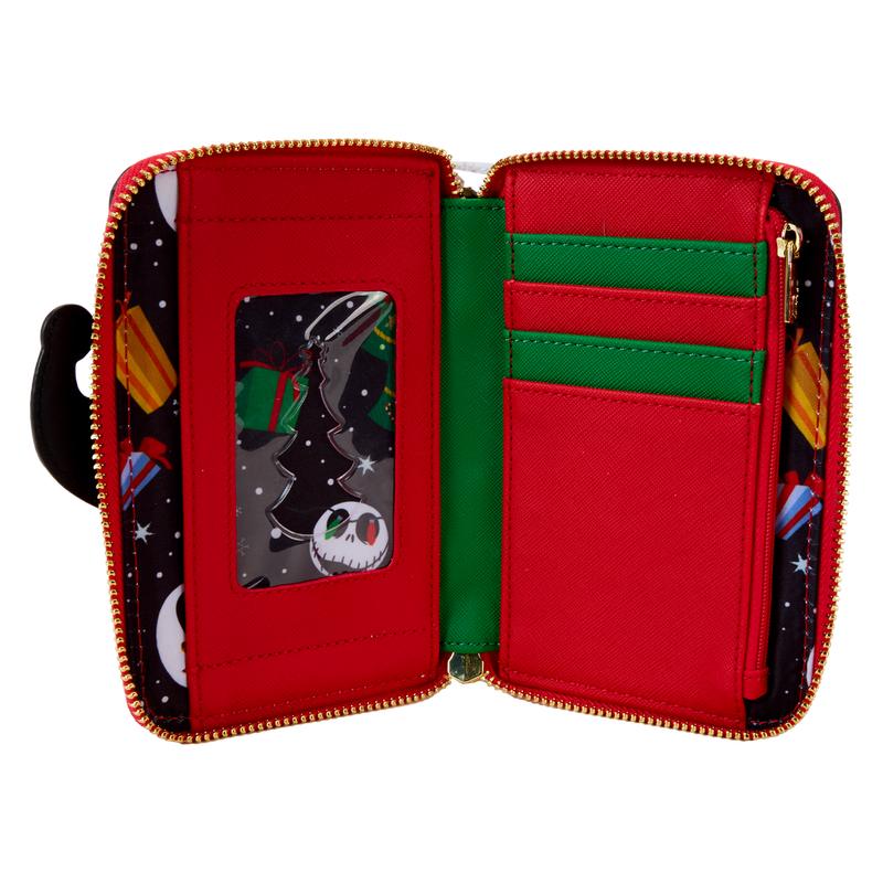 The Nightmare Before Christmas Candy Cane Carousel Zip Around Wallet