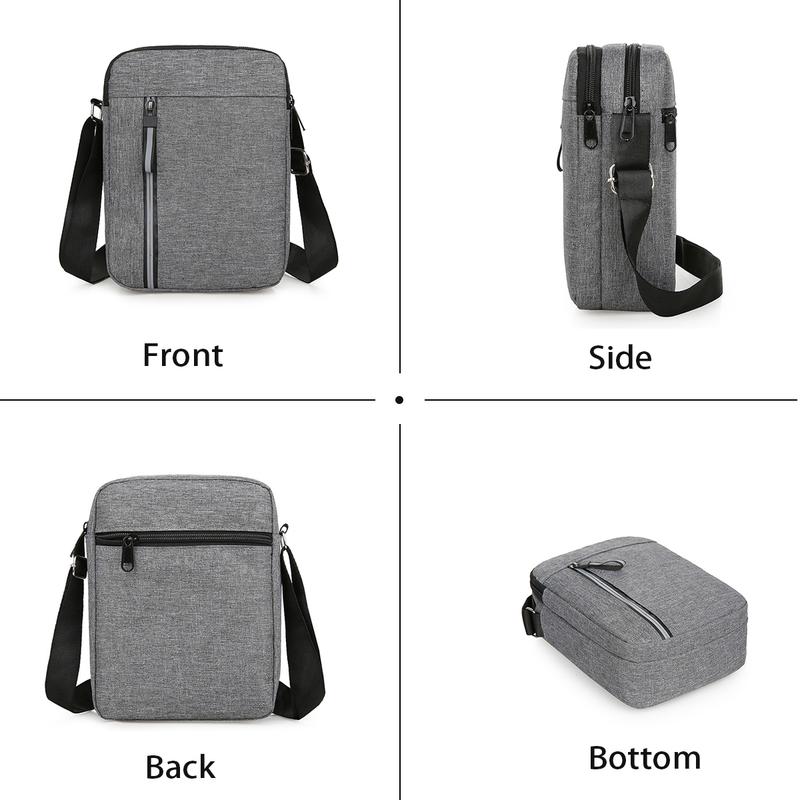 Men Fashion Crossbody Bags Casual Shoulder Bag for Men with Adjustable Shoulder Strap