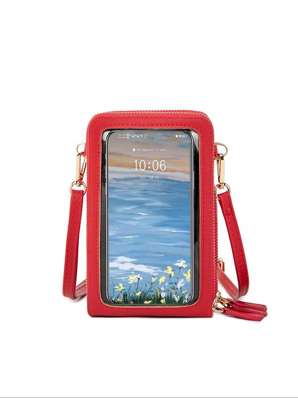 Women's Phone Wallet Bag with Touch Screen, Multifunctional Crossbody Bag, Elegant Crossbody Phone Bag, with Adjustable Bag Strap, Fashionable Versatile Shoulder Bag for Daily Used