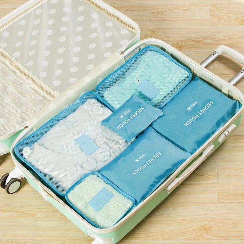 Travel storage bag 6-piece set, waterproof clothing organizer bag, travel storage bag, 6-piece set