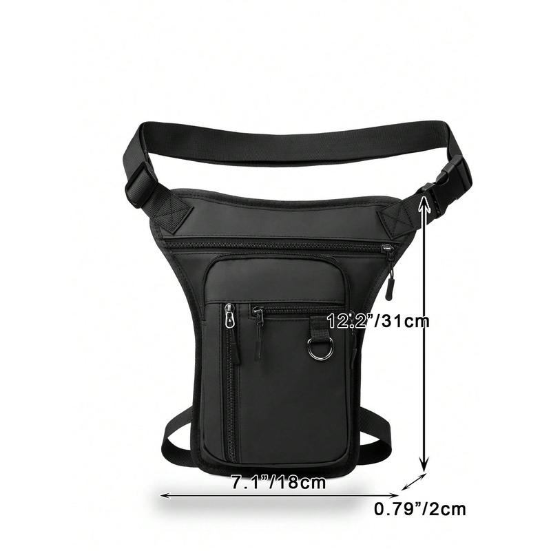 Leisure And Simple Waterproof Leg Bag Waist Bag Portable Outdoor Hiking Motorcycle Waist Leg Bag College Bag Fathers Day Gifts Summer Dad Freshman For Books Back To School Multi-Functional Dorm University School Bag Commute High School Practical Halloween