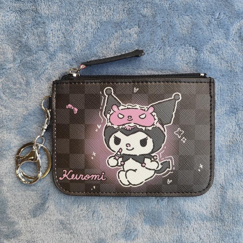 Kuromi wallet keychain Fabric