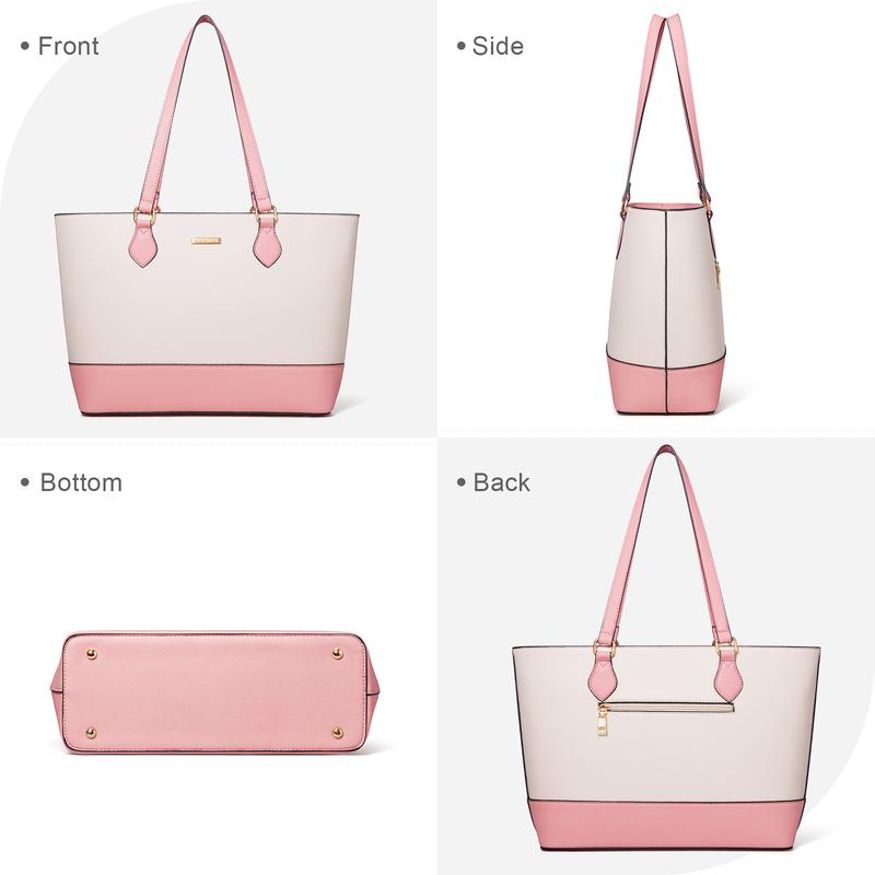 4PCS Women Fashion Handbags Purses Wallet Tote Shoulder Bags Casual Crossbody Bags, Best Valentine's Day Gift for Ladies Girls