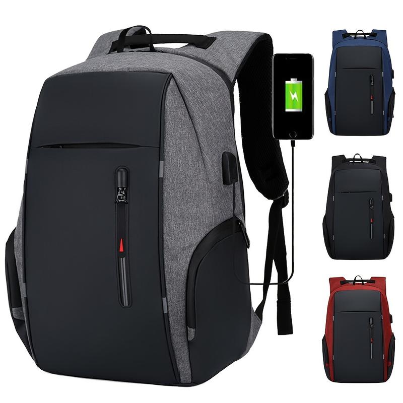 Fast shipping，Travel Laptop Backpack - Students, Commuters, Business Professionals, Travelers - Polyester, Casual, Adjustable, Zipper, USB - Suitable for College, Business, Travel