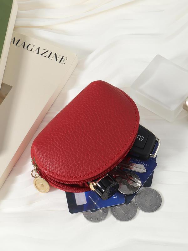 Women's Elegant Minimalist Zipper Wallet, Trendy Vintage Mini Coin Purse, Chic All-match Wallet for Daily Use for Women & Girls