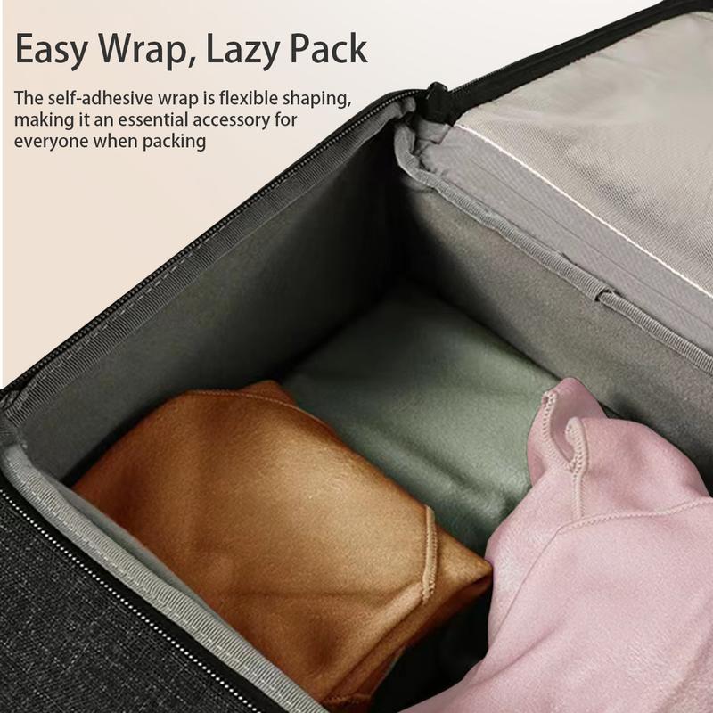 Magic Pocket Lazy Makeup Bag with Self-Adhesive Wrap, 22x22in Large Capacity Inner Pouch Cosmetic Travel Makeup Bag Easy Wrapping and Safe Protection for Tech Device, Brushes, Accessories