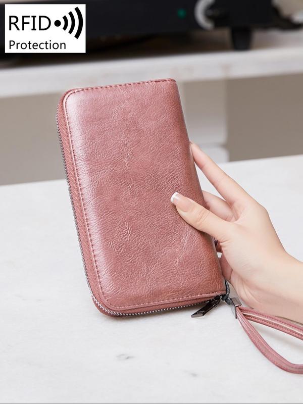 Women's 2024 New Solid Color Card Holder, Large Capacity Card Holder, with RFID Blocking, Casual Versatile Card Holder for Women & Men