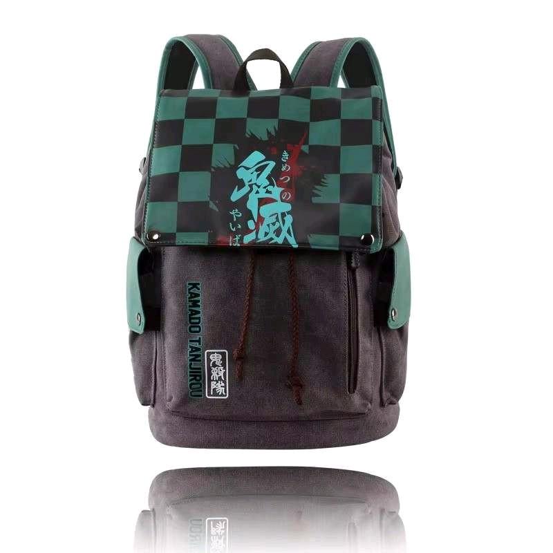 Anime Demon Slayer backpack student bag Kimetsu no Yaiba Nezuko, Tanjiro, Zenitsu