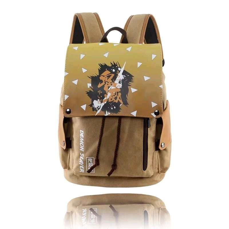 Anime Demon Slayer backpack student bag Kimetsu no Yaiba Nezuko, Tanjiro, Zenitsu