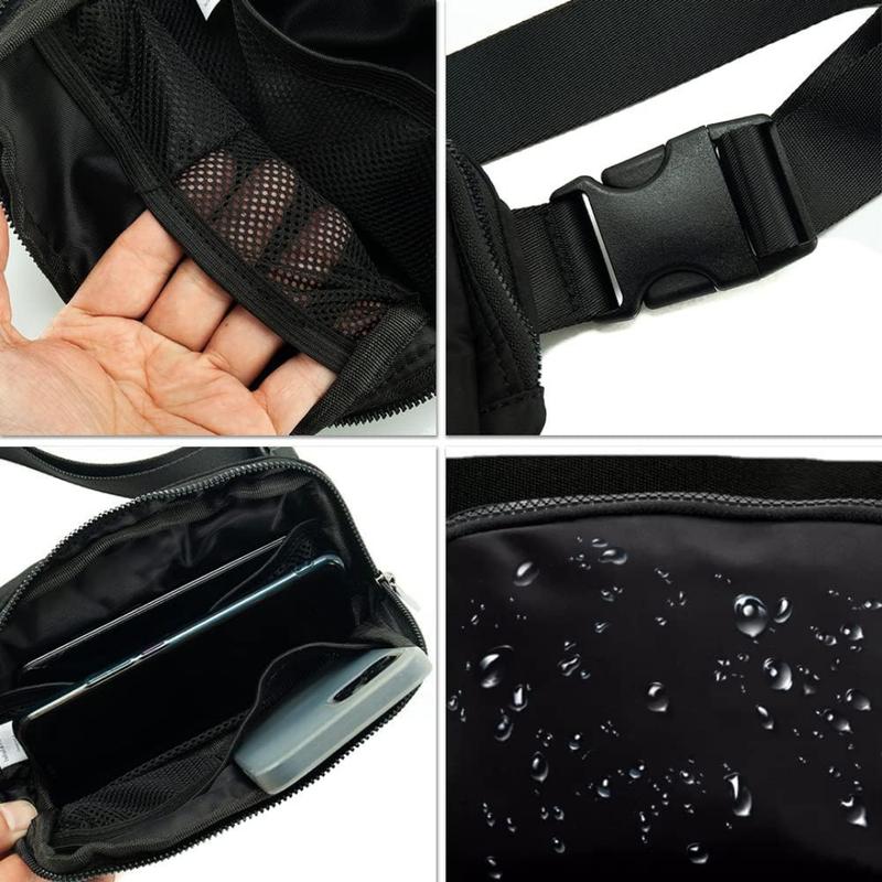 Everywhere Belt Bag for Unisex, Stylish Waist Pack with Adjustable Strap, Secure Zipper Pockets, Sleek Design, Ideal for Daily Use, Outdoor Activities