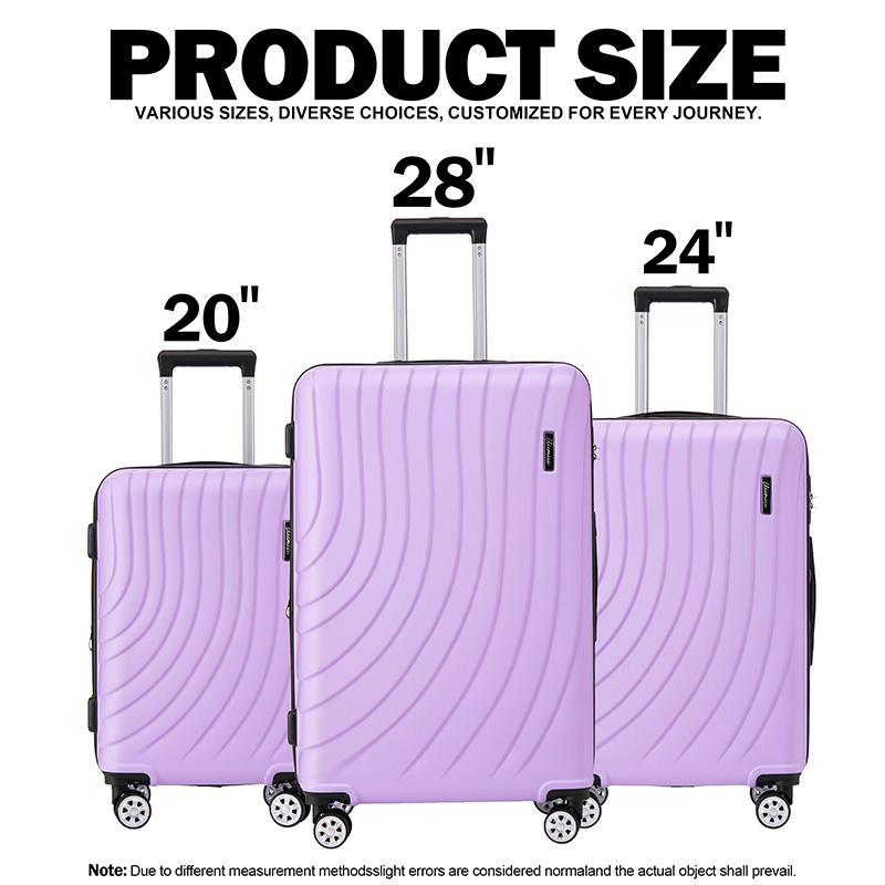 UIIMIII Luggage Sets 3 Piece with Hard-Shell, Expandable, Lightweight, 360 Spinner Wheels & TSA Lock