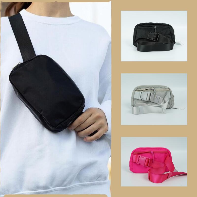 Everywhere Belt Bag for Unisex, Stylish Waist Pack with Adjustable Strap, Secure Zipper Pockets, Sleek Design, Ideal for Daily Use, Outdoor Activities