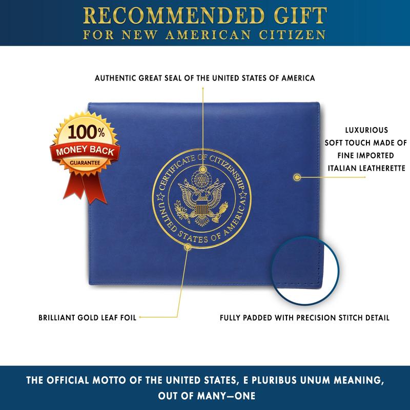 US Citizenship Certificate Holder - Gifts for New American Citizens