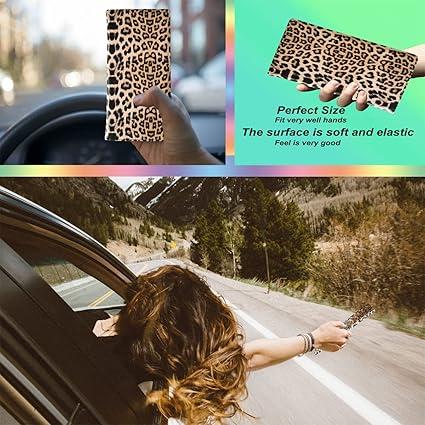 Premium Car Registration and Insurance Holder,Registration Insurance Card Holder of Leopard Print Looks Stylish,Glove Box Organizer Makes Your Documents In Order.