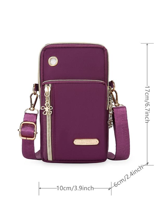 Women's Summer Casual Minimalist Phone Wallet Bag, Trendy Crossbody Bag, Chic All-match Crossbody Bag for Daily Use