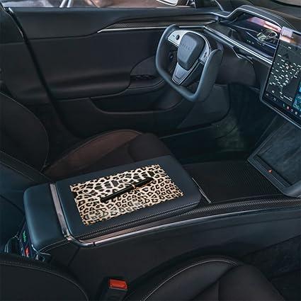 Premium Car Registration and Insurance Holder,Registration Insurance Card Holder of Leopard Print Looks Stylish,Glove Box Organizer Makes Your Documents In Order.