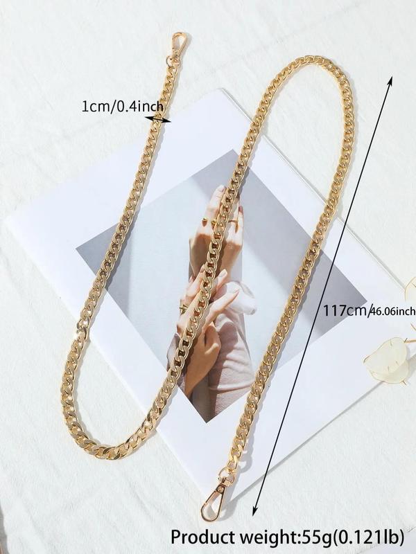 Women's Fashion Chain Strap for Bag, Casual Zinc Alloy Chain for Daily Use, Basic Trendy Versatile High-quality Daily Chain Bag Strap for Women & Men