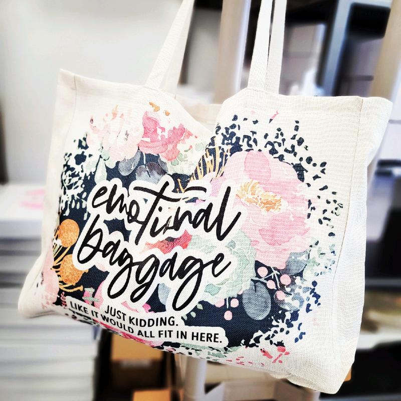 Emotional Baggage Oversized Tote Bag