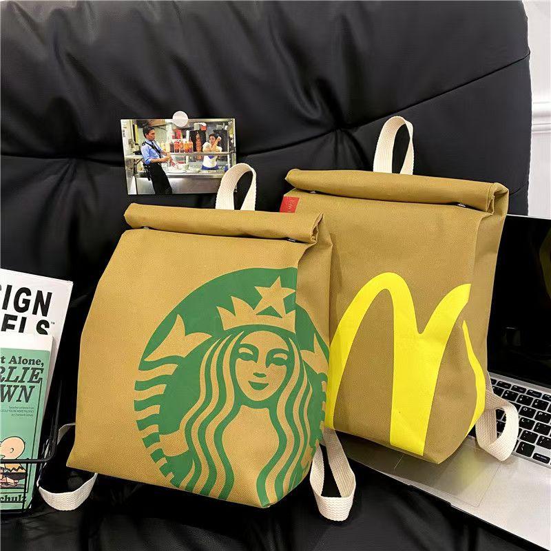 McDonalds Backpack Starbucks Backpack Starbucks Shoulder Bag for Women Men