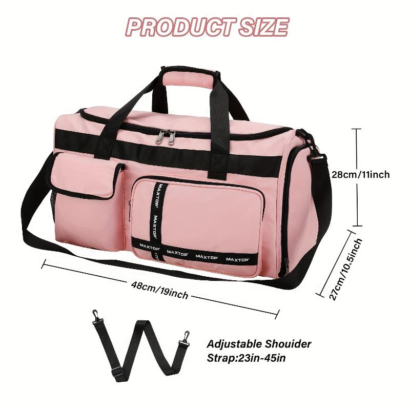 Travel Duffle Bag for Women Carry On Tote Weekender Overnight Bag Large Capacity Duffel Bag With Shoe Compartment, Gym Tote Bag with Dry and Wet Separation