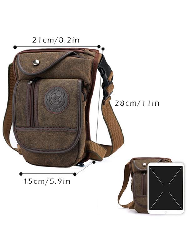 Men's Casual Solid Color Zipper Belt Bag, Simple Solid Color Outdoor Sports Phone Wallet Bag,  Fanny Pack,   Fashionable Versatile Sling Bag for Daily Use