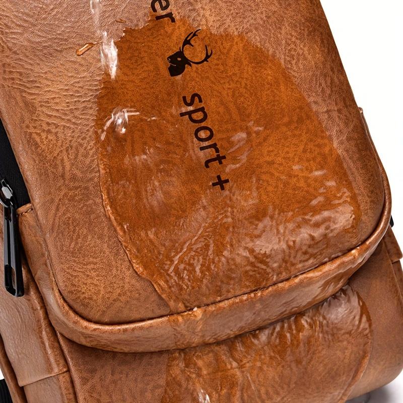 WEIXIER Man Bag - Single Shoulder Sports Slanting Chest Backpack with USB Charging Port & Anti-theft Feature - For Men - Suitable for Travel, Hiking & Daily Use - Ideal Gift for Outdoor Enthusiasts