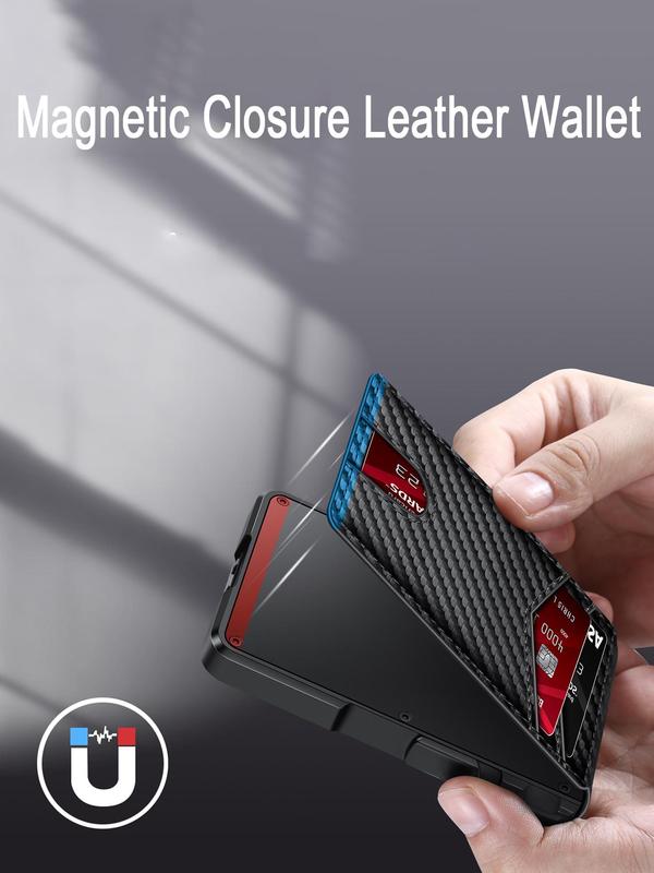 2024 Summer Business RFID Blocking Men's Wallet, Super Slim Card Holder, Pocket Wallet with Card Slots, Trendy Mini Travel Purse Items Back To School, Fall Outfits, Fall Freshness Wallet For Men