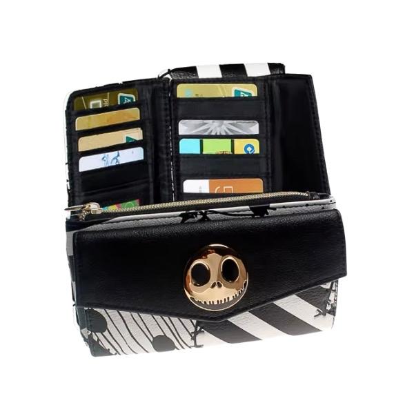 Jack Skellington Fold Over Card Holder Wallet - The Nightmare Before Christmas