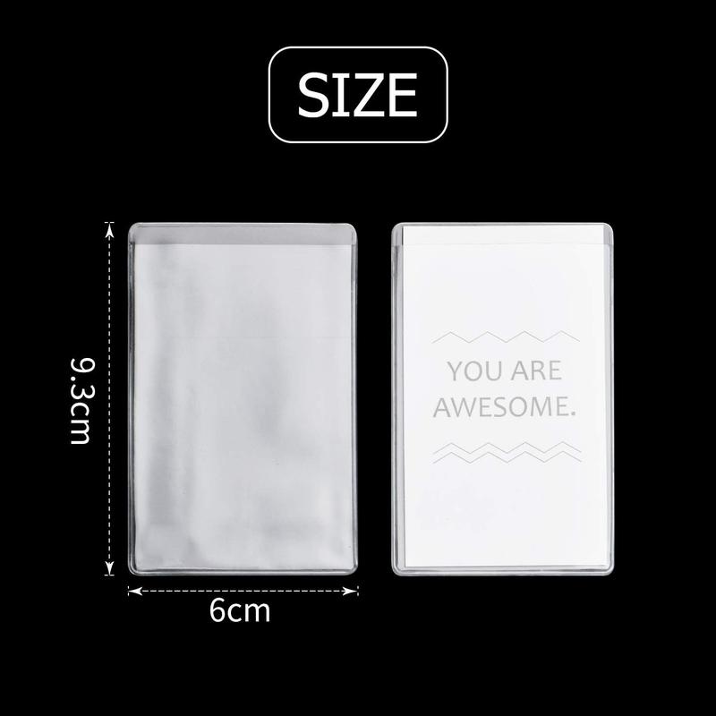 Transparent Credit Card Sleeves,20pcs Credit Card Holder Sleeve Clear  Credit Card Protector Plastic Card Holder Inserts for  License ID Business Social  Card