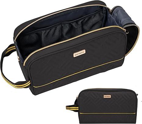 4.9L Travel Toiletry Bag For Men Women - TSA Approved - Double Side Full Open Design, Shaving Bag For Toiletries And Shaving Accessories For Long Travel Transparent Toiletry Bag with Handle