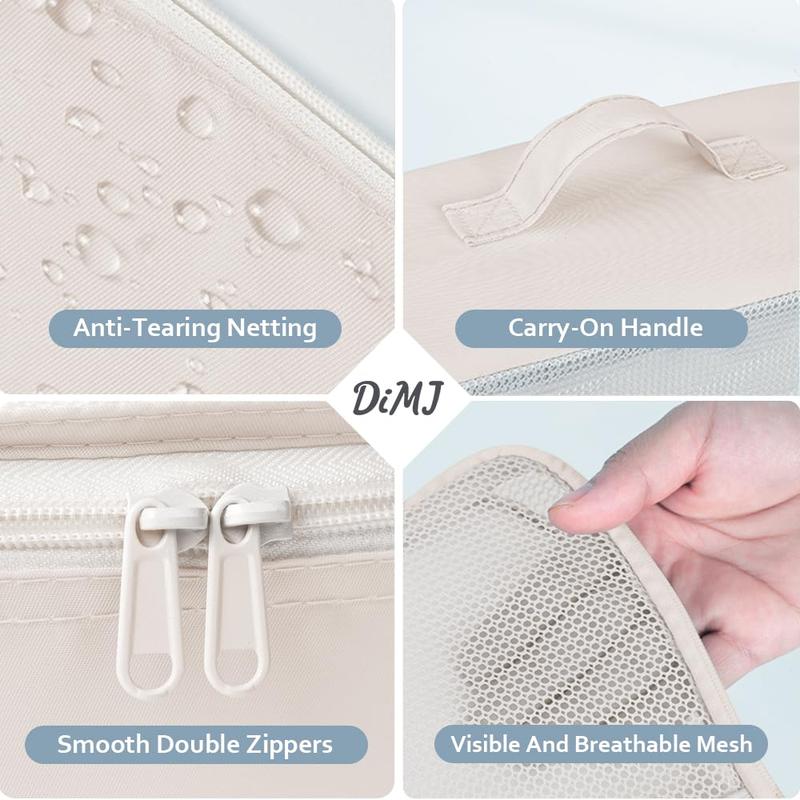 DIMJ 8 Piece Packing Cubes for Travel , Lightweight Luggage Organizer Set with Makeup Bag, Shoes Bag travel organizer Travel Luggage