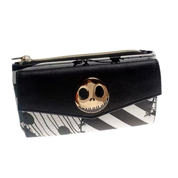 Jack Skellington Fold Over Card Holder Wallet - The Nightmare Before Christmas