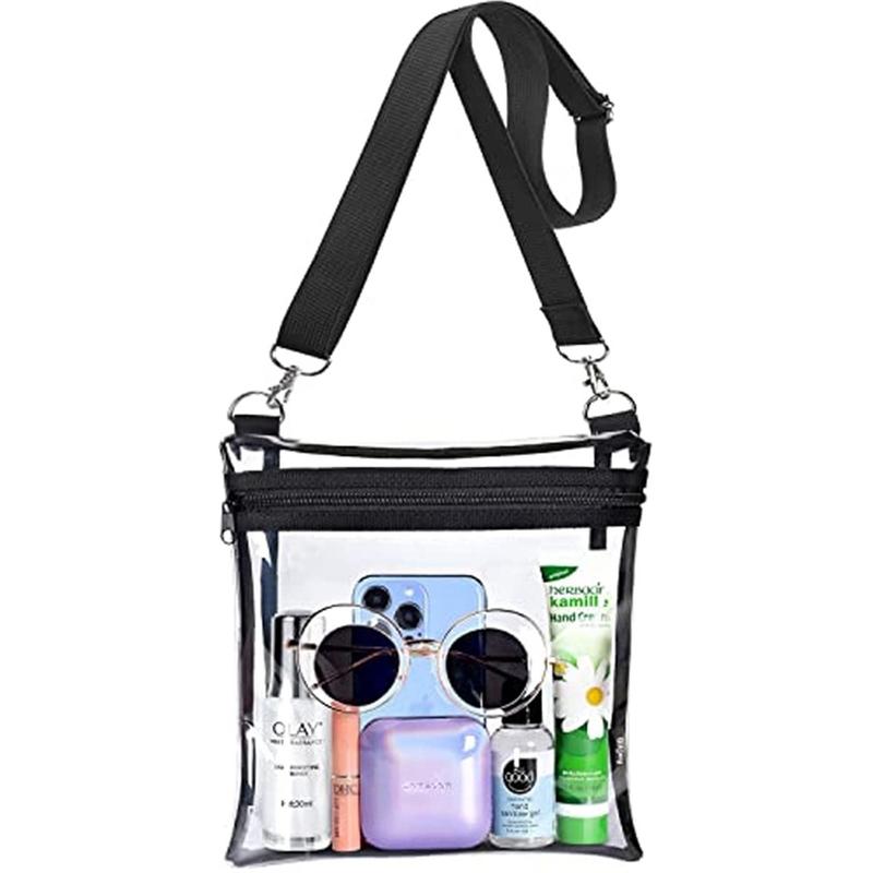 Clear Bag Stadium Approved, Adjustable Strap Clear Crossbody Bag Clear Purse