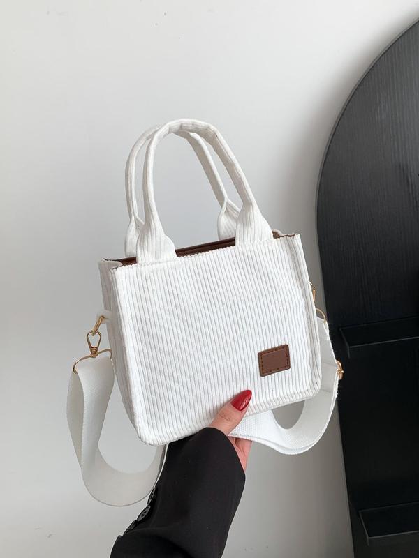 Women's Simple Style Plain Color Crossbody Bag & Handbag,  Spring Trendy Zipper Handbag for Daily Use, Versatile High-quality Daily Commuting Bag