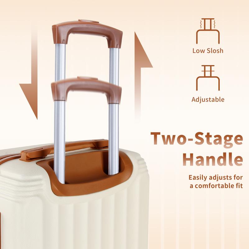 UUH Suitcase Family set,Extra-large capacity hard-sided carry-on luggage with silent wheels, scratch-resistant surface and TSA lock.