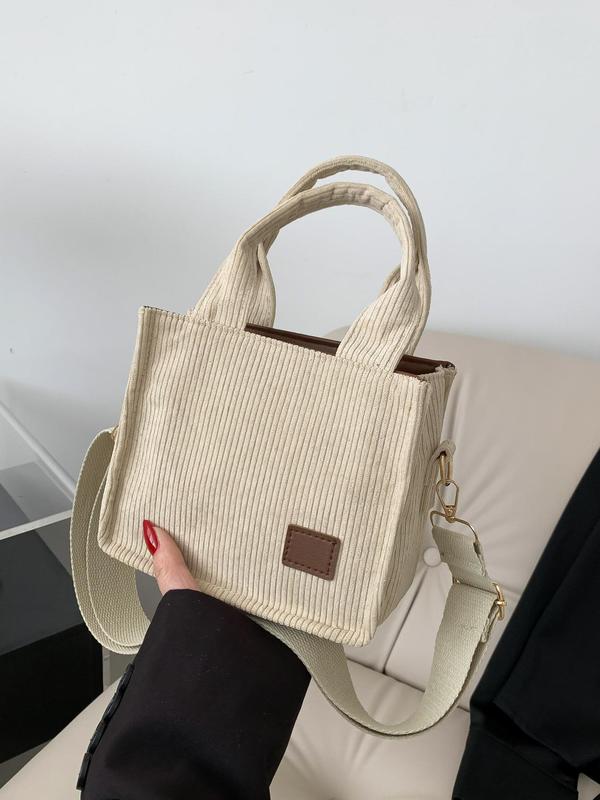 Women's Simple Style Plain Color Crossbody Bag & Handbag,  Spring Trendy Zipper Handbag for Daily Use, Versatile High-quality Daily Commuting Bag