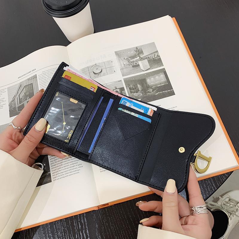 2024 Fashion Women Short Wallet Small Fashion Luxury Leather Purse Ladies Card Bag for Clutch