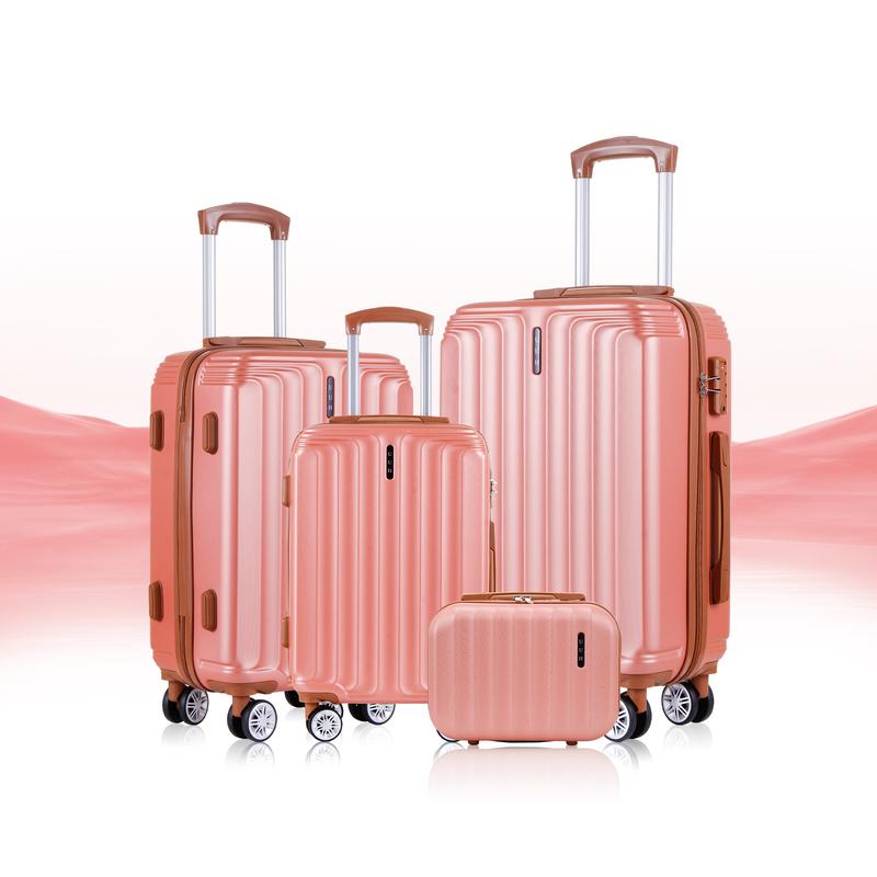 UUH Suitcase Family set,Extra-large capacity hard-sided carry-on luggage with silent wheels, scratch-resistant surface and TSA lock.