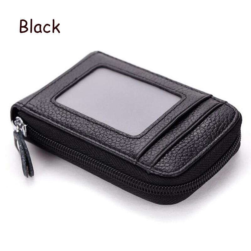 RFID Blocking PU Leather Credit Card Holder Minimalist Pocket Money Purse Organizer Compact Size Business Card Case For Women Men