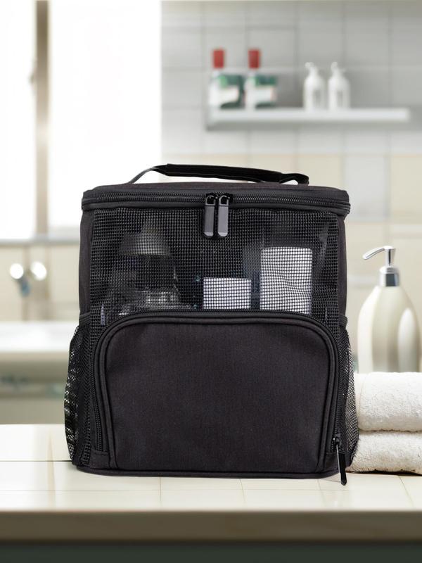 Breathable Mesh Toiletry Bag Wit Hook Design, Hanging Toiletry Bag, Minimalist Large Capacity Makeup Bag, Toiletry Organizer, Toiletry Organizer for Home Bathroom