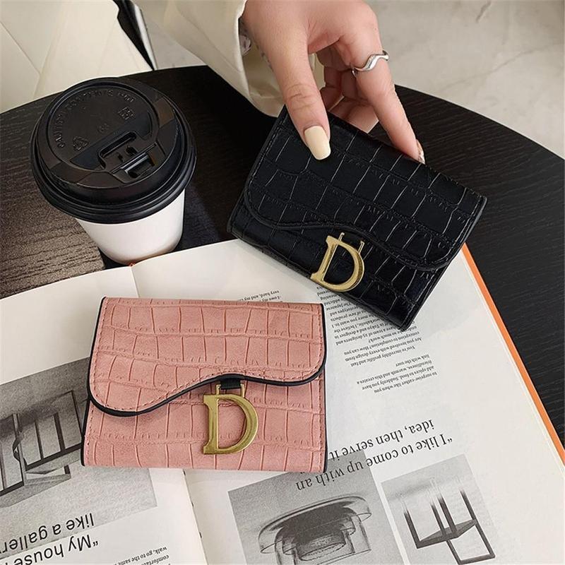 2024 Fashion Women Short Wallet Small Fashion Luxury Leather Purse Ladies Card Bag for Clutch