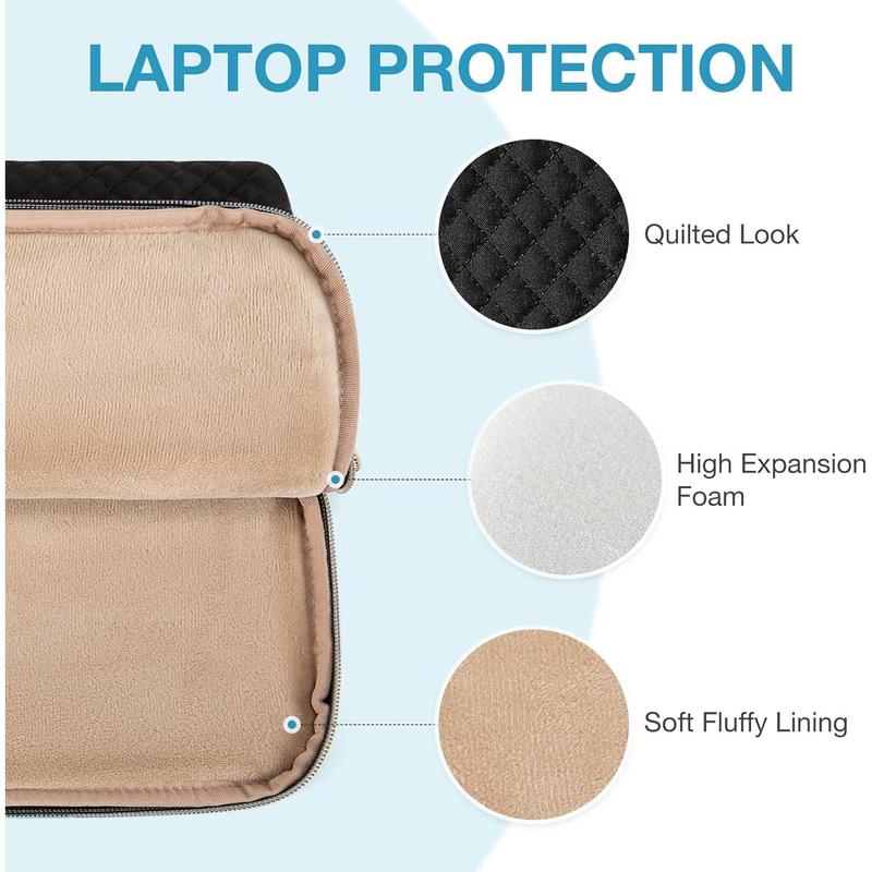 Protective Sleeve case Compatible with MacBook Pro 16 Inch,15.6 inch, HP,Dell,Acer Aspire,Asus Notebook,Laptop with Shoulder Strap,Pocket,Handle