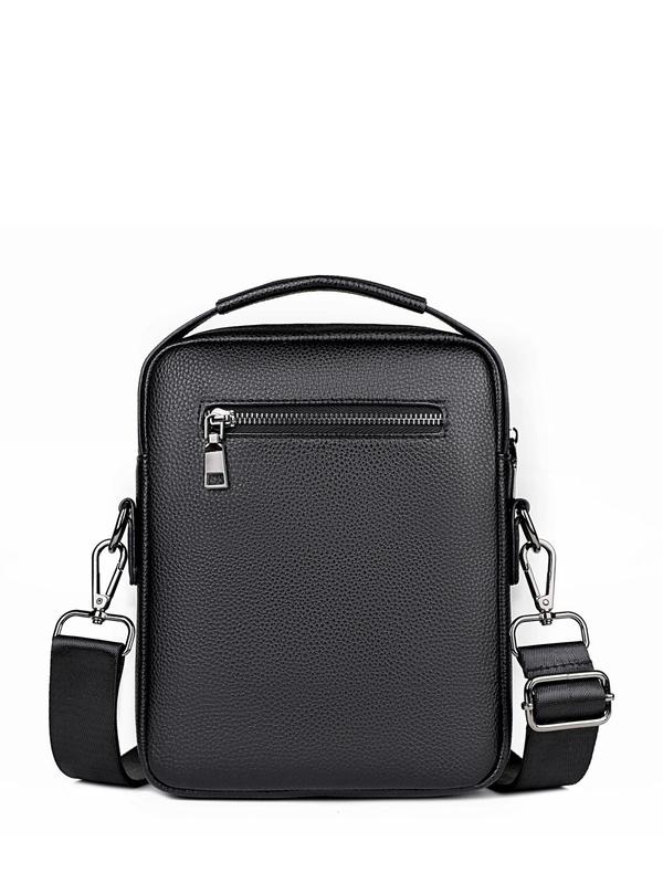 Men's Business Fashion Solid Color Crossbody Bag, Casual Versatile Commuter Bag for Work & Daily Used, Trendy All-match Bag for Men