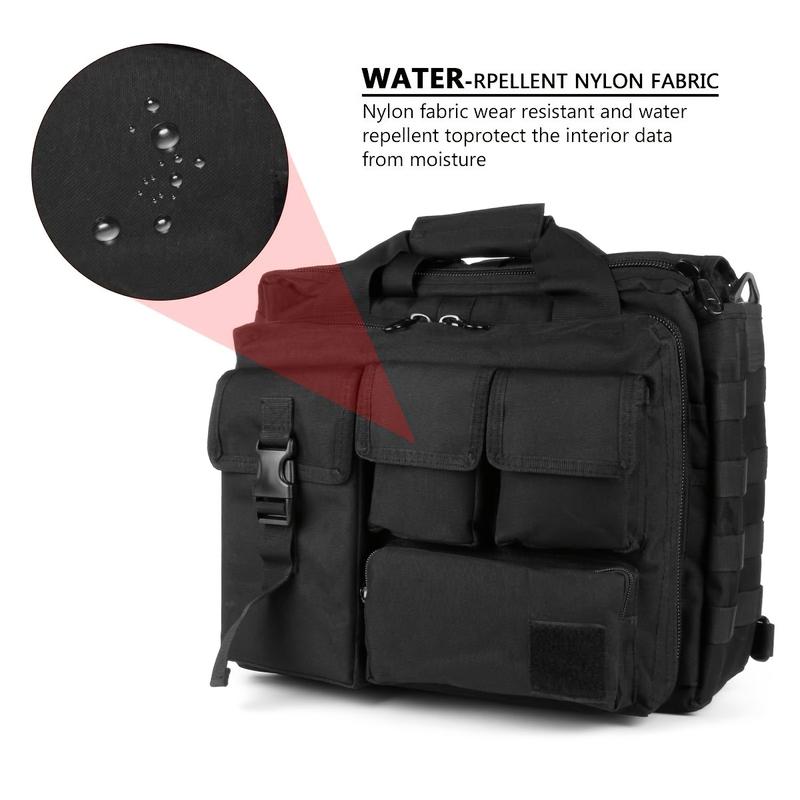 Tactical Messenger Bag, Men's Tactical Briefcase Military Laptop Bag Postman One-Shoulder Bag