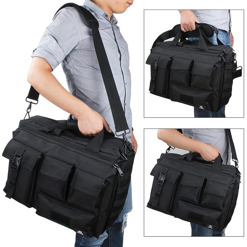 Tactical Messenger Bag, Men's Tactical Briefcase Military Laptop Bag Postman One-Shoulder Bag